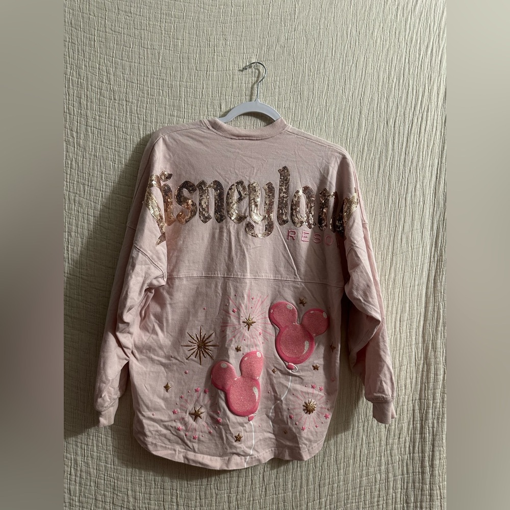 Disney Parks Disneyland Pink Mickey Balloons Spirit Jersey sz xs